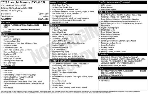 2023 Chevrolet Traverse LT Cloth