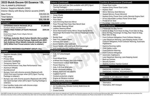 2023 Buick Encore GX Essence
