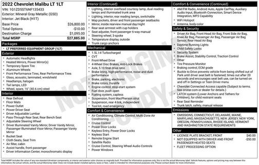 2022 Chevrolet Malibu FWD LT