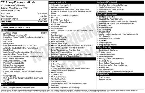 2018 Jeep Compass Latitude