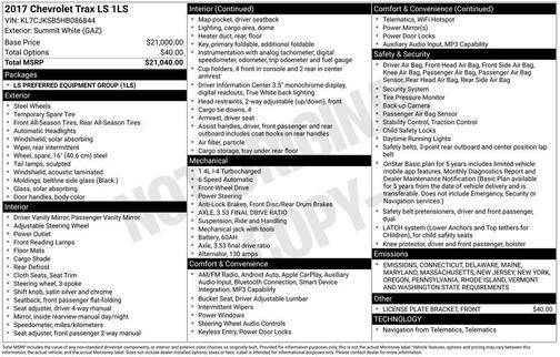 2017 Chevrolet Trax LS