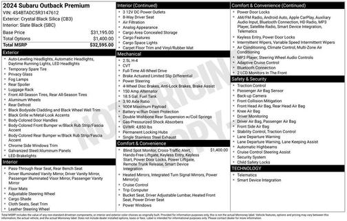 2024 Subaru Outback Premium