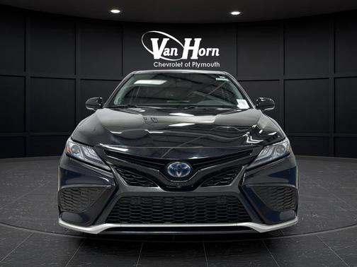 Midnight Black Metallic 2023 Toyota Camry Hybrid XSE