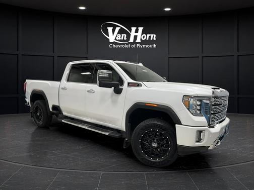 White Frost Tri-Coat 2021 GMC Sierra 3500 Denali