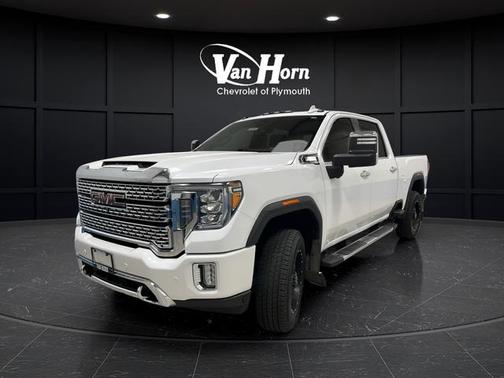 White Frost Tri-Coat 2021 GMC Sierra 3500 Denali