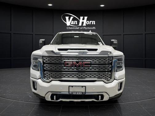 White Frost Tri-Coat 2021 GMC Sierra 3500 Denali