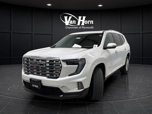 White Frost Tri-Coat 2024 GMC Acadia Denali