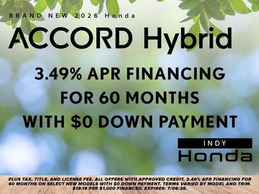 Radiant Red Metallic 2026 Honda Accord Hybrid Sport