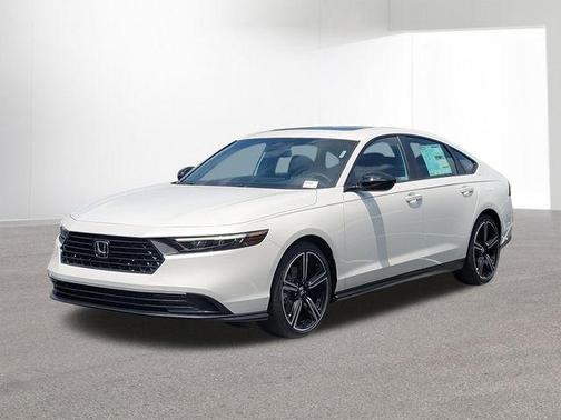 Platinum White Pearl 2026 Honda Accord Hybrid Sport