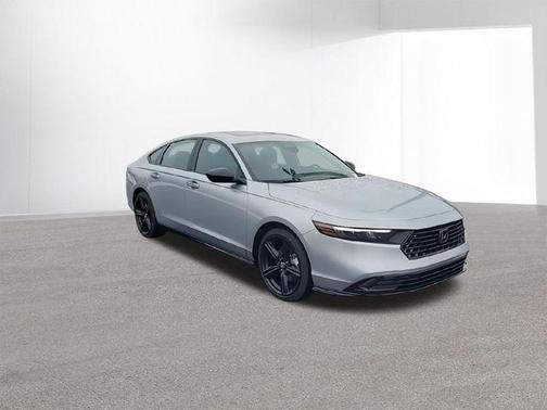 Solar Silver Metallic 2026 Honda Accord Hybrid Sport-L