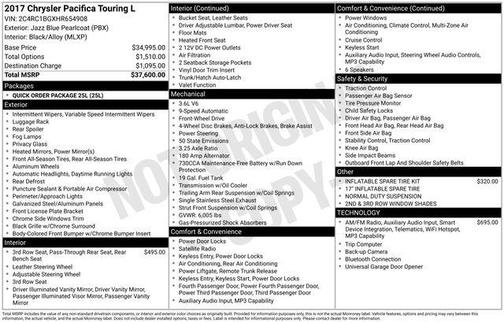 2017 Chrysler Pacifica Touring-L