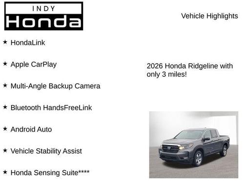 2026 Honda Ridgeline RTL