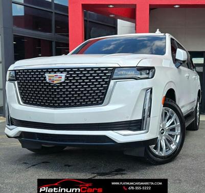 Crystal White Tri-Coat 2021 Cadillac Escalade ESV Premium Luxury