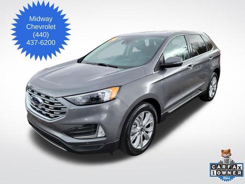 Gray Metallic 2024 Ford Edge Titanium