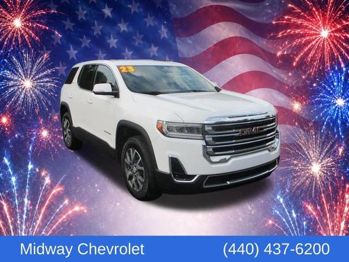 Summit White 2023 GMC Acadia SLE