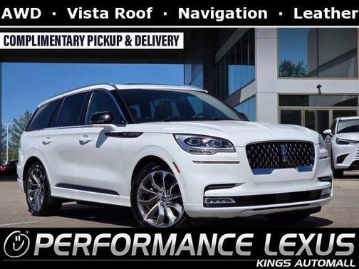 Pristine White Metallic Tri-Coat 2020 Lincoln Aviator Grand Touring AWD