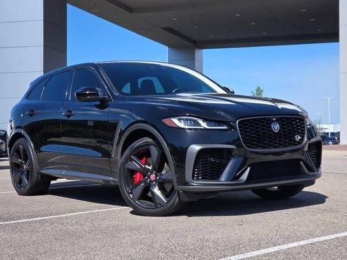 Santorini Black 2022 Jaguar F-PACE SVR P550 AWD Automatic
