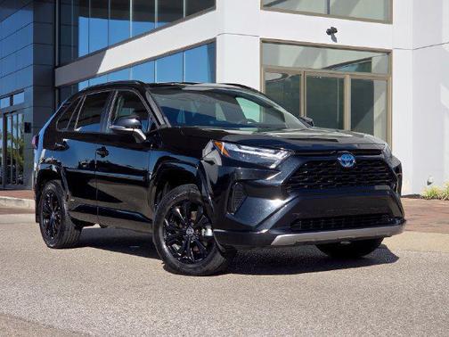 Midnight Black Metallic 2023 Toyota RAV4 Hybrid SE