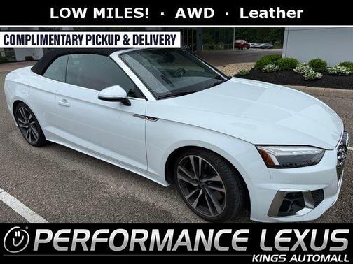 Glacier White Metallic/Black Roof 2024 Audi S5 Premium TFSI quattro Tiptronic