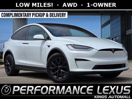 Pearl White Multi-Coat 2023 Tesla Model X Standard Range