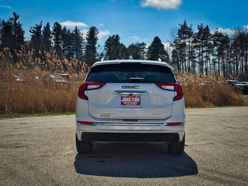 White Frost Tricoat 2023 GMC Terrain Denali