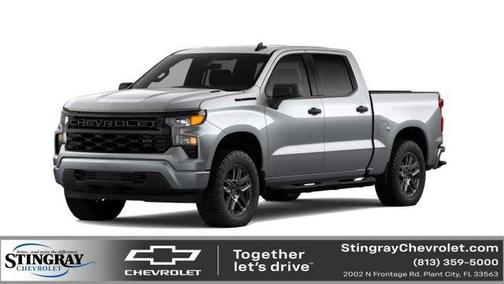 Sterling Gray Metallic 2026 Chevrolet Silverado 1500 Custom