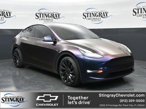 Purple 2022 Tesla Model Y Performance