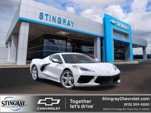 Arctic White 2026 Chevrolet Corvette Stingray w/1LT