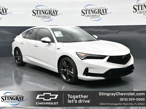 Platinum White Pearl 2024 Acura Integra A-Spec Technology