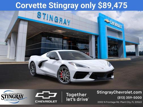 Arctic White 2026 Chevrolet Corvette Stingray w/2LT