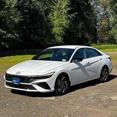 Serenity White 2025 Hyundai ELANTRA Sport