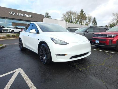 Pearl White Multi-Coat 2021 Tesla Model Y Performance Dual Motor All-Wheel Drive