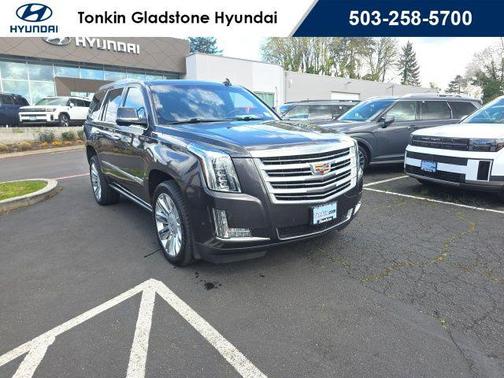Dark Granite Metallic 2017 Cadillac Escalade Platinum