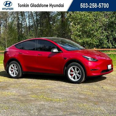 Red Multi-Coat 2021 Tesla Model Y Performance Dual Motor All-Wheel Drive