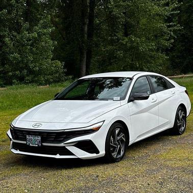Serenity White 2025 Hyundai ELANTRA Sport