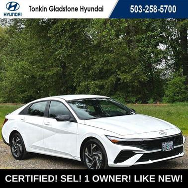 Serenity White 2025 Hyundai ELANTRA Sport