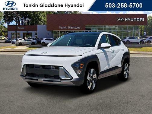 Atlas White 2026 Hyundai KONA Limited