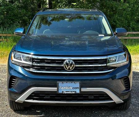 Tourmaline Blue Metallic 2021 Volkswagen Atlas 3.6L SE w/Technology
