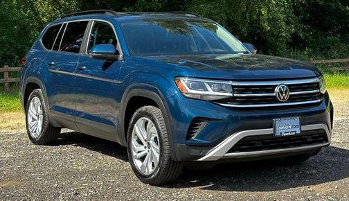 Tourmaline Blue Metallic 2021 Volkswagen Atlas 3.6L SE w/Technology