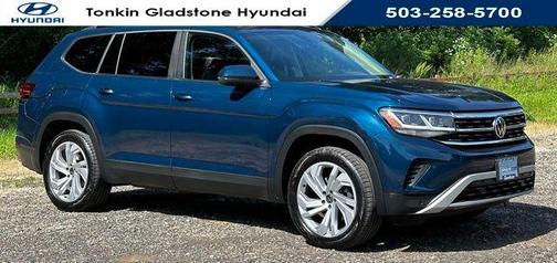 Tourmaline Blue Metallic 2021 Volkswagen Atlas 3.6L SE w/Technology