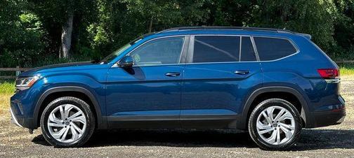 Tourmaline Blue Metallic 2021 Volkswagen Atlas 3.6L SE w/Technology