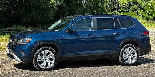 Tourmaline Blue Metallic 2021 Volkswagen Atlas 3.6L SE w/Technology