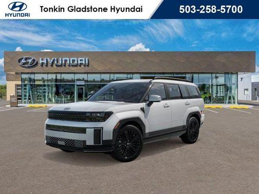 Serenity White 2026 Hyundai SANTA FE HEV Calligraphy