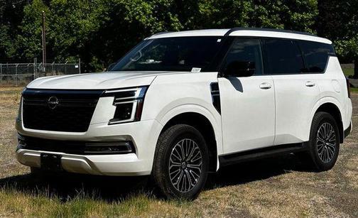 Aspen White Tricoat 2025 Nissan Armada SL 4WD