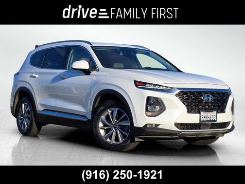 Quartz White 2019 Hyundai SANTA FE SEL Plus 2.4