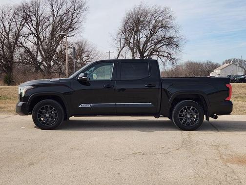 Midnight Black Metallic 2025 Toyota Tundra Hybrid Platinum