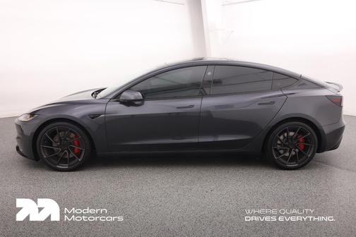 Stealth Grey 2025 Tesla Model 3 Performance