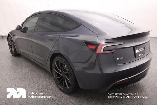 Stealth Grey 2025 Tesla Model 3 Performance