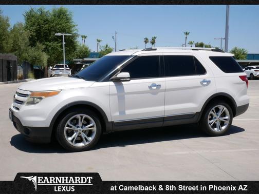 White Platinum Metallic Tri-Coat 2015 Ford Explorer Limited