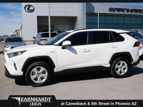 Super White 2021 Toyota RAV4 Hybrid XLE